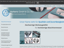 Tablet Screenshot of herbertz-messer.de